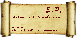 Stubenvoll Pompónia névjegykártya